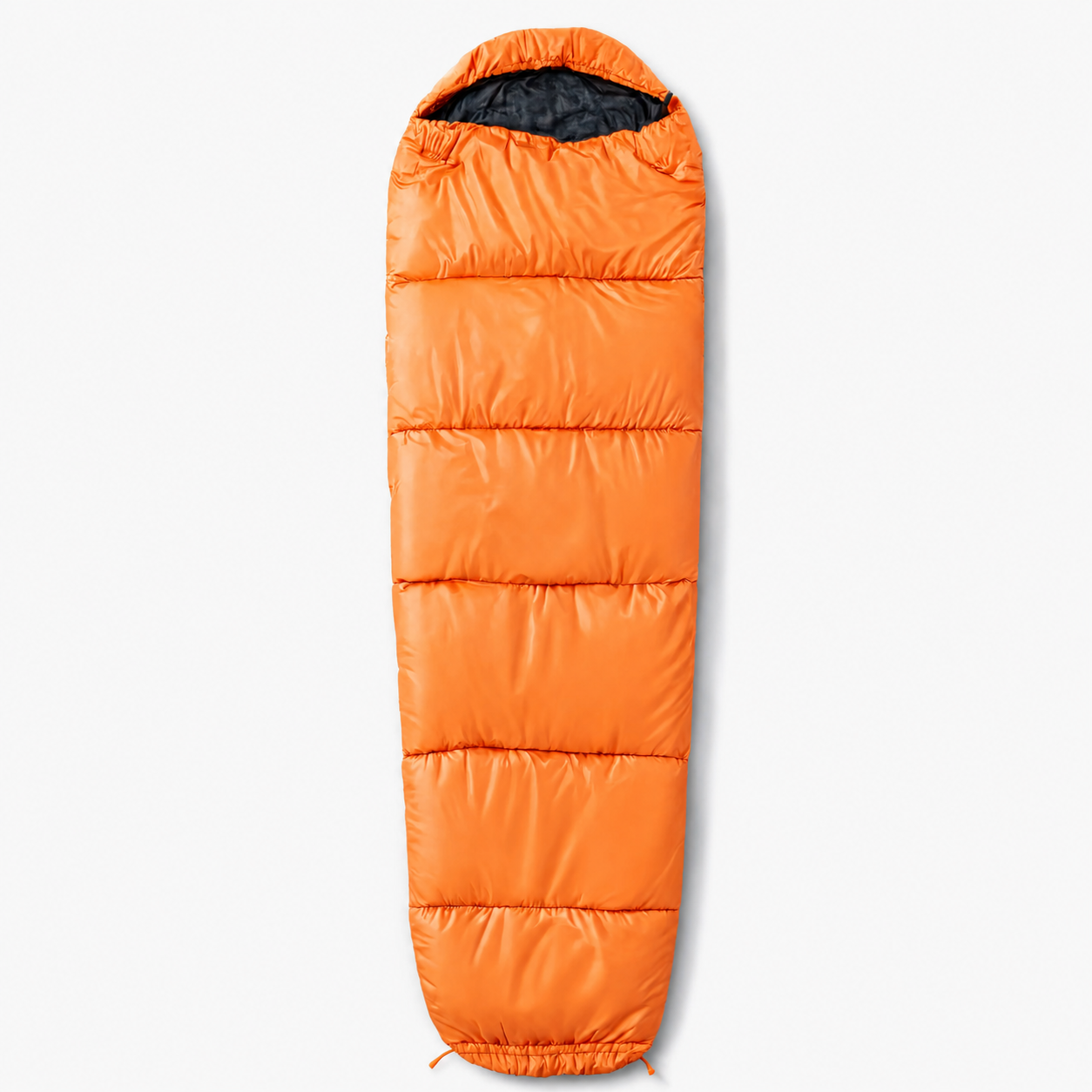 Sac de couchage momie LunaCamp orange & noir — vue 1