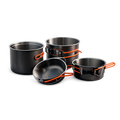 Kit cuisine camping 4 en 1 aluminium – compact et empilable pour randonnée & bivouac