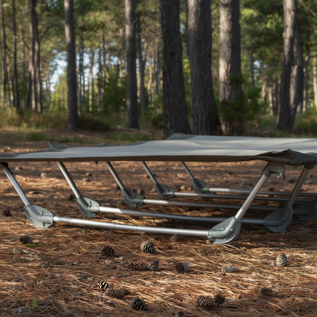 Lit de camping pliant aluminium – ultra léger 2,2 kg charge 150 kg