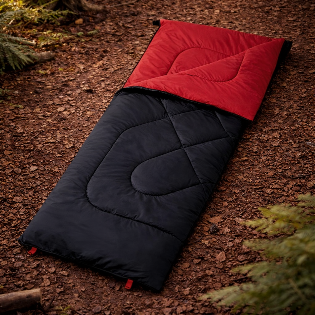Sac de couchage léger camping randonnée – confort 15°C à 25°C