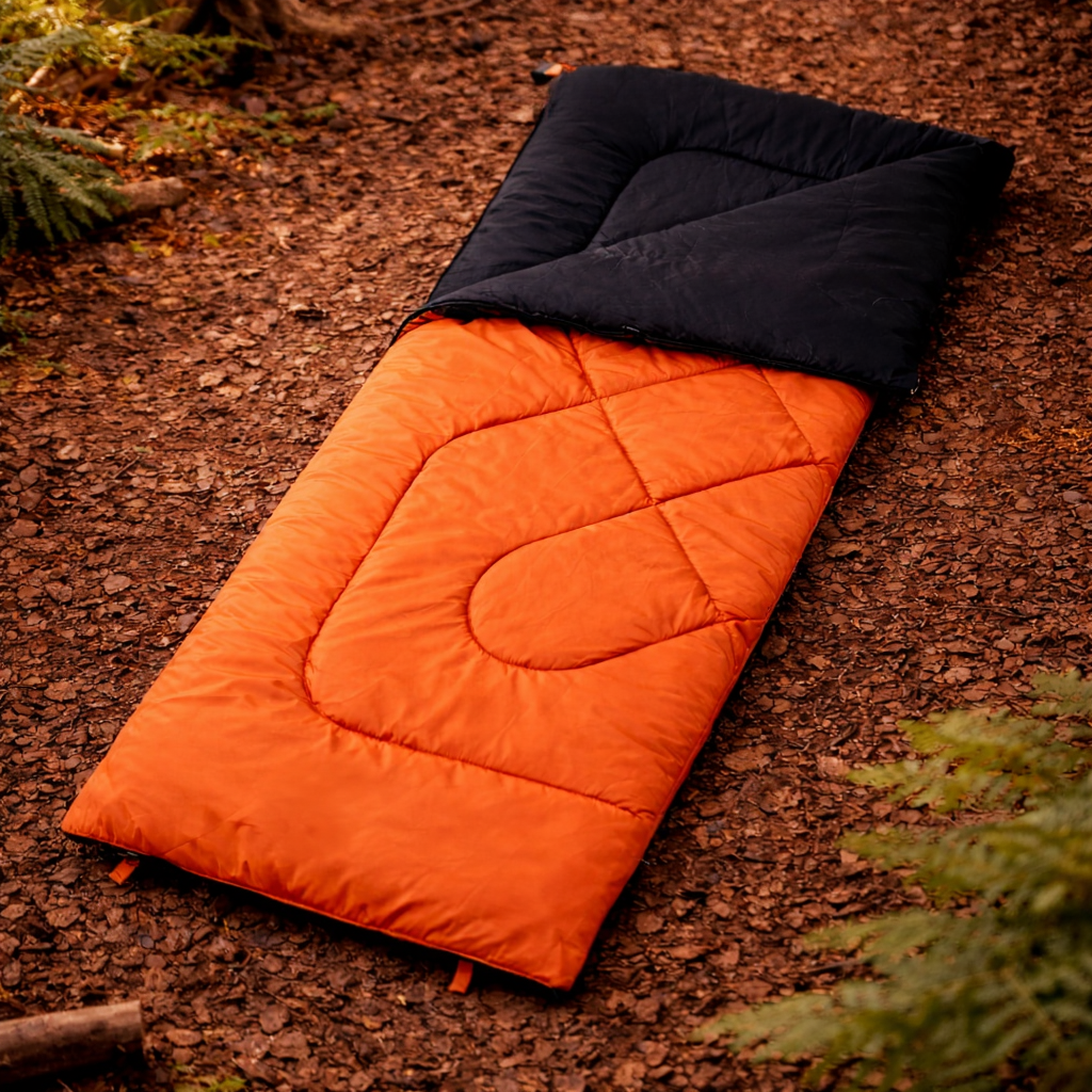 Sac de couchage léger camping randonnée – confort 15°C à 25°C