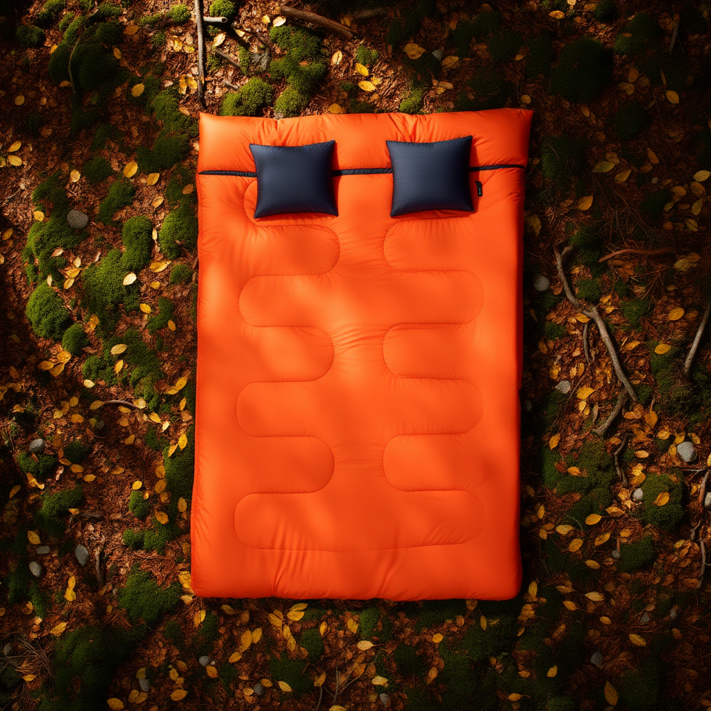 Sac de couchage double 2 personnes modulable – confort 5°C à 15°C