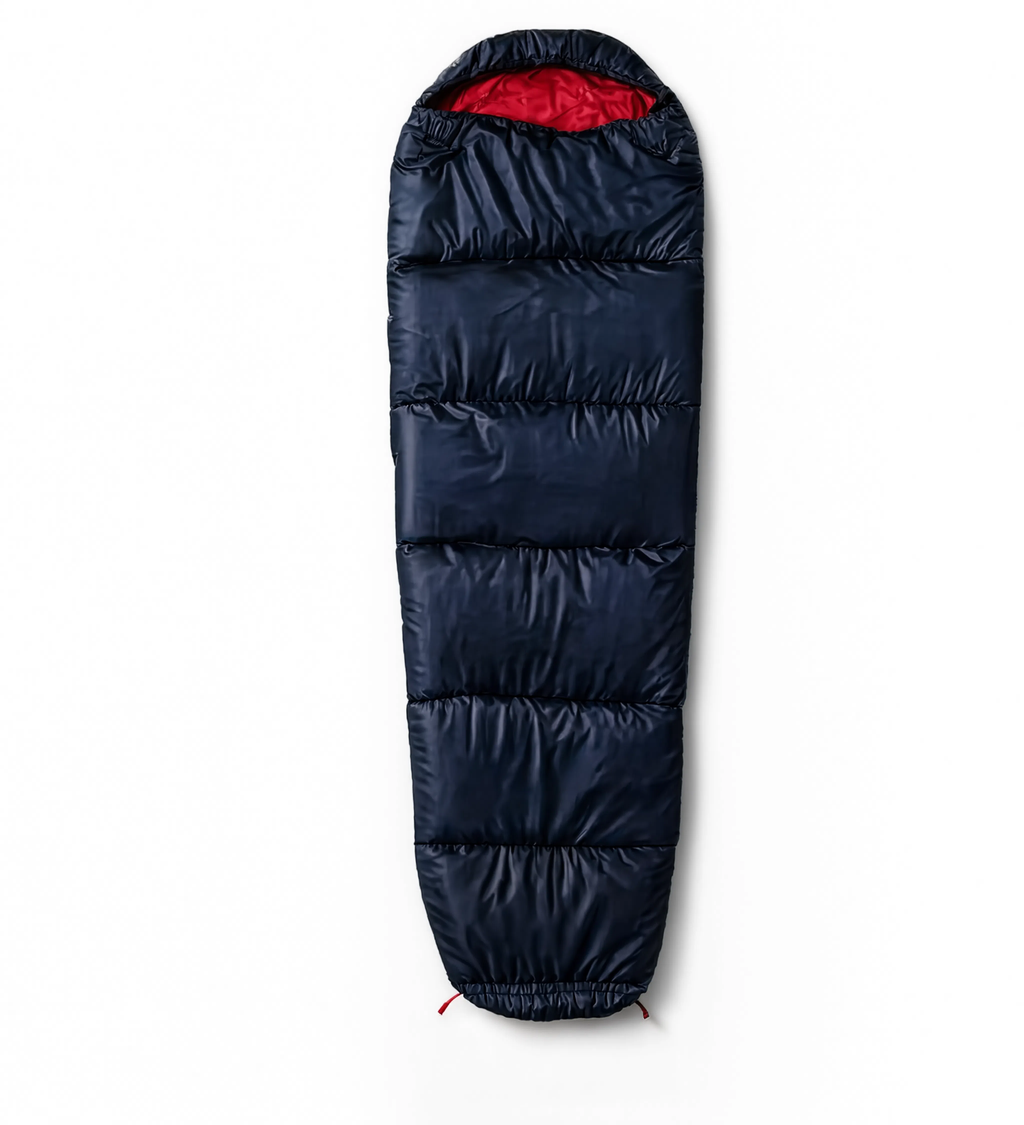 Sac de Couchage Momie LunaCamp — Noir & rouge | 10°C à 20°C