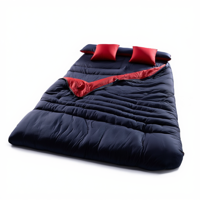 Sac de couchage double 2 personnes modulable – confort 5°C à 15°C