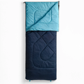 Sac de Couchage Rectangulaire LunaCamp — Bleu marine & bleu ciel | 15°C à 25°C