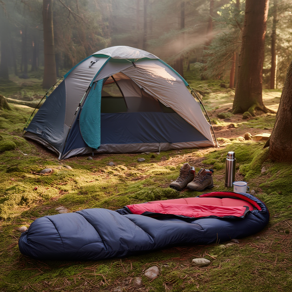 Sac de couchage momie léger camping randonnée – confort 10°C à 20°C