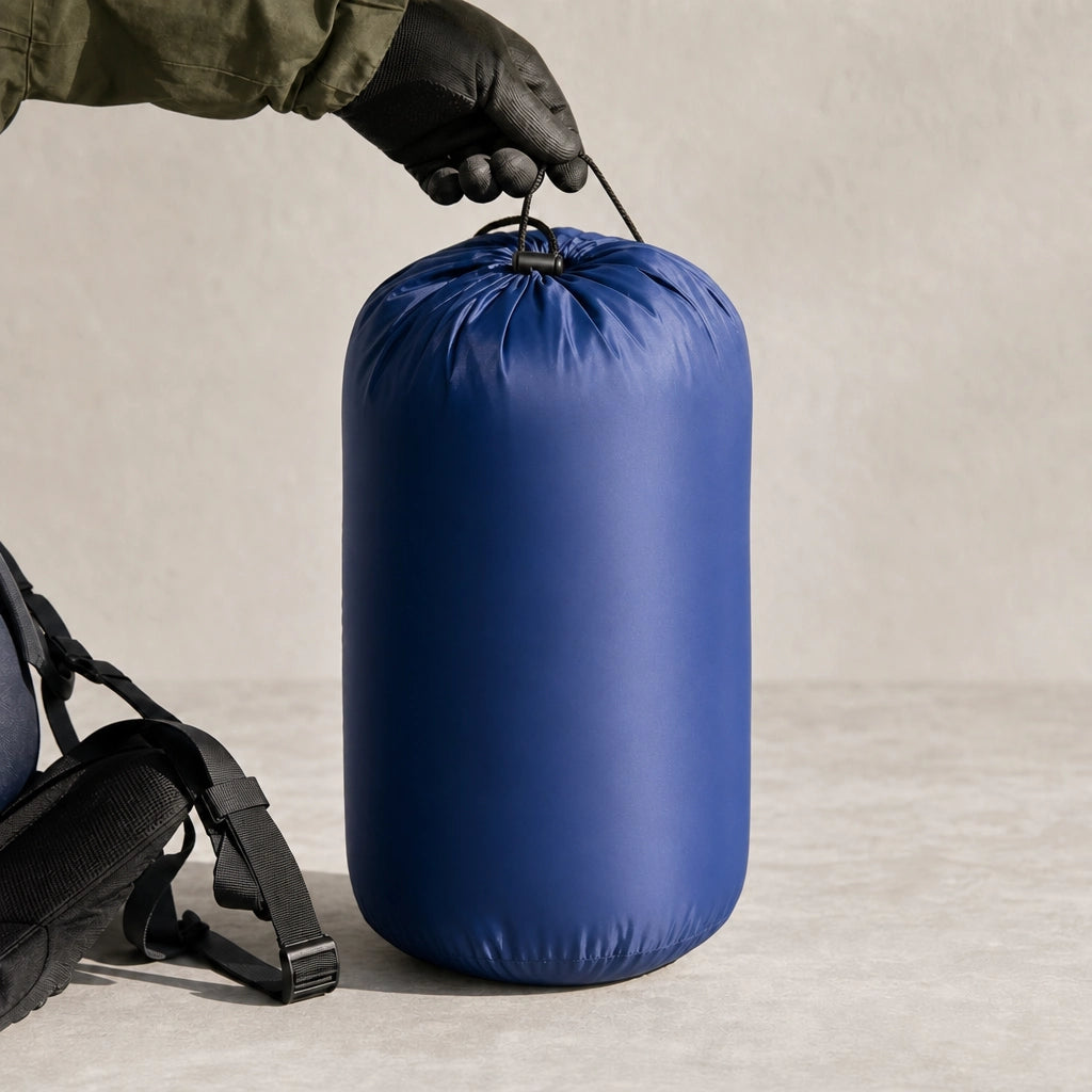 Sac de couchage double LunaCamp bleu marine — vue 6