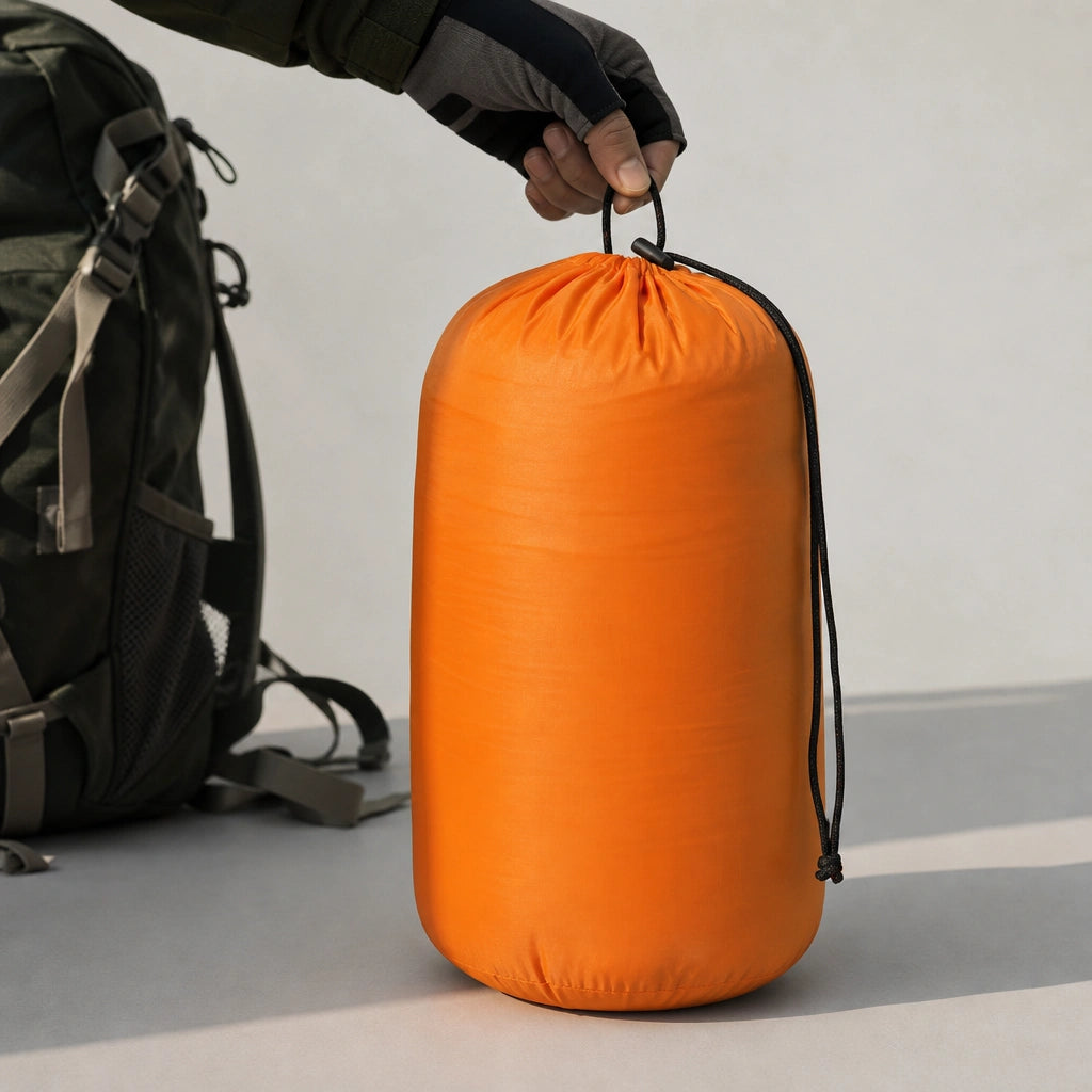 Sac de couchage double LunaCamp orange & noir — vue 6