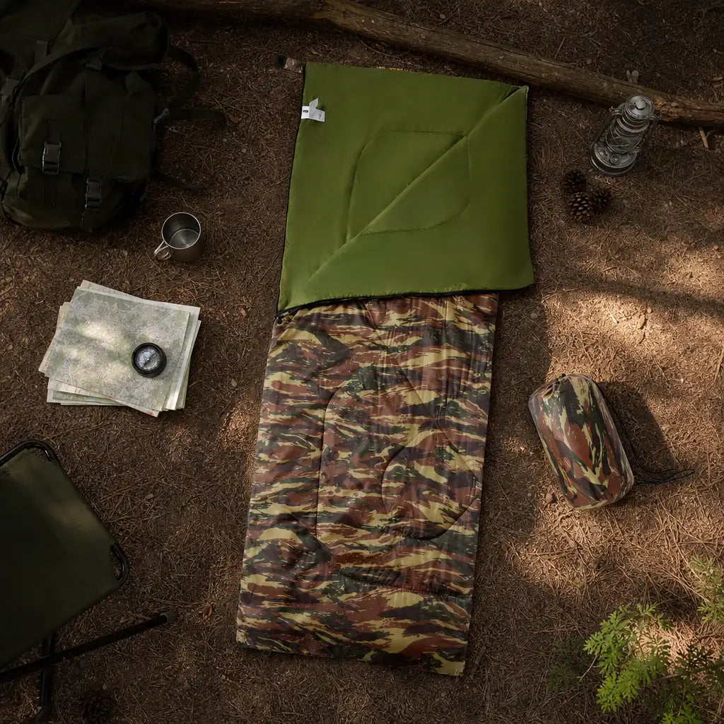 Sac de couchage rectangulaire LunaCamp militaire — vue 2
