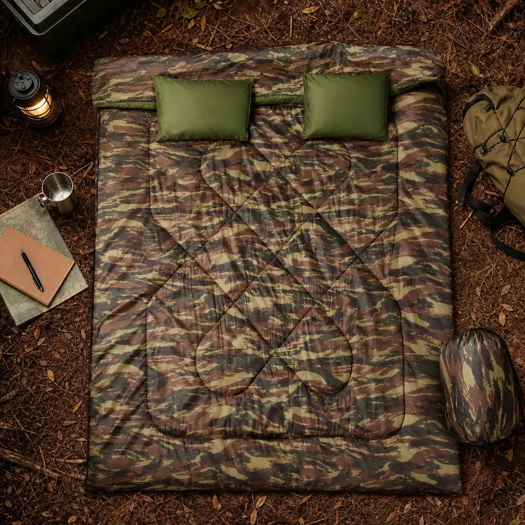 Sac de couchage double LunaCamp militaire — vue 3